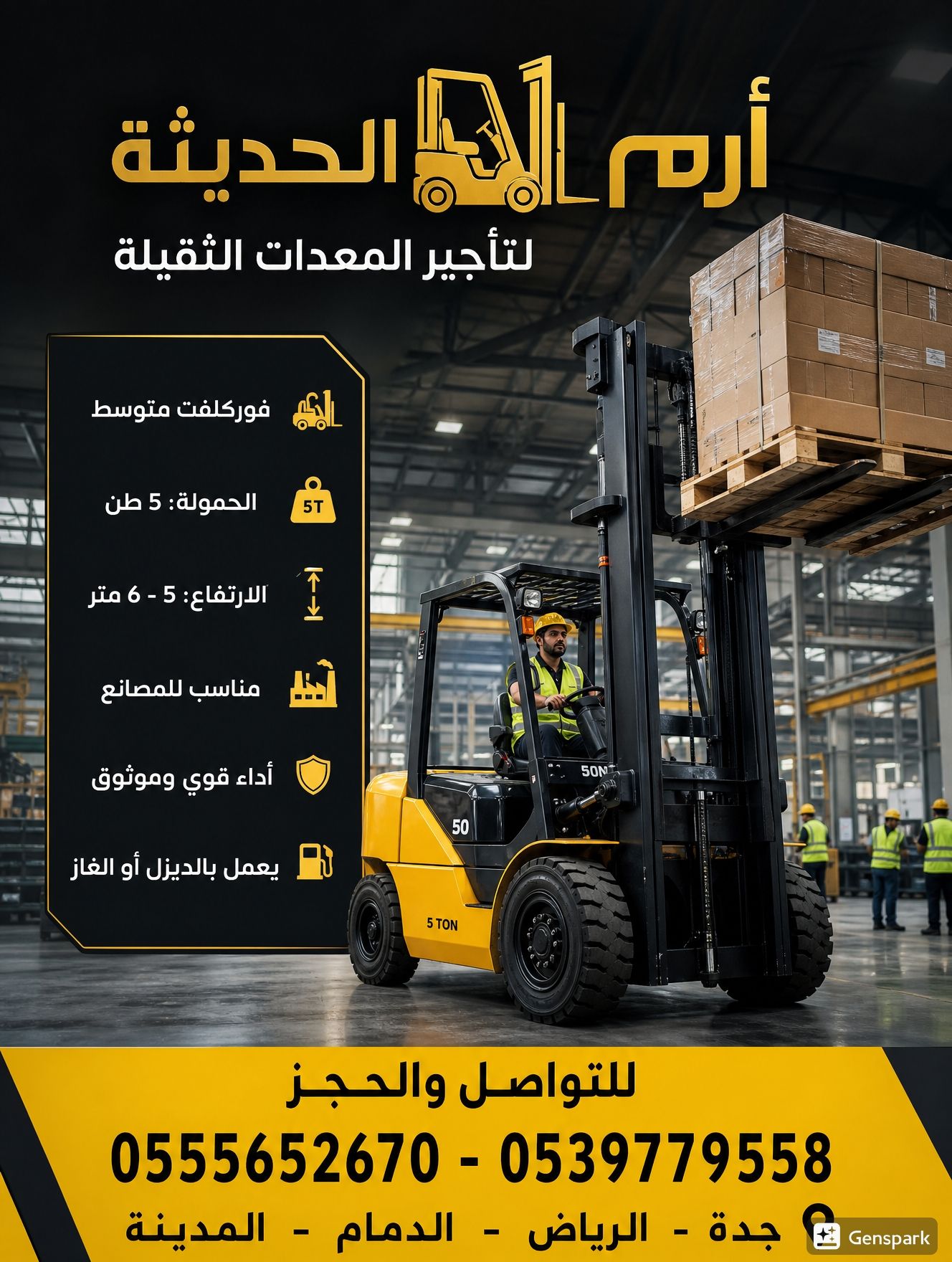 فوركلفت للايجار بجده والدمام والمدينه والرياض #055