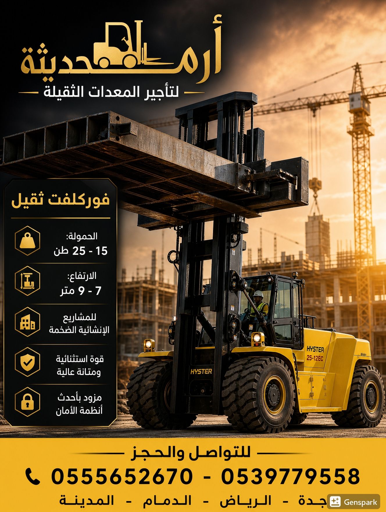 ايجار فوركلفت forklift جده والرياض والدمام #ايجار