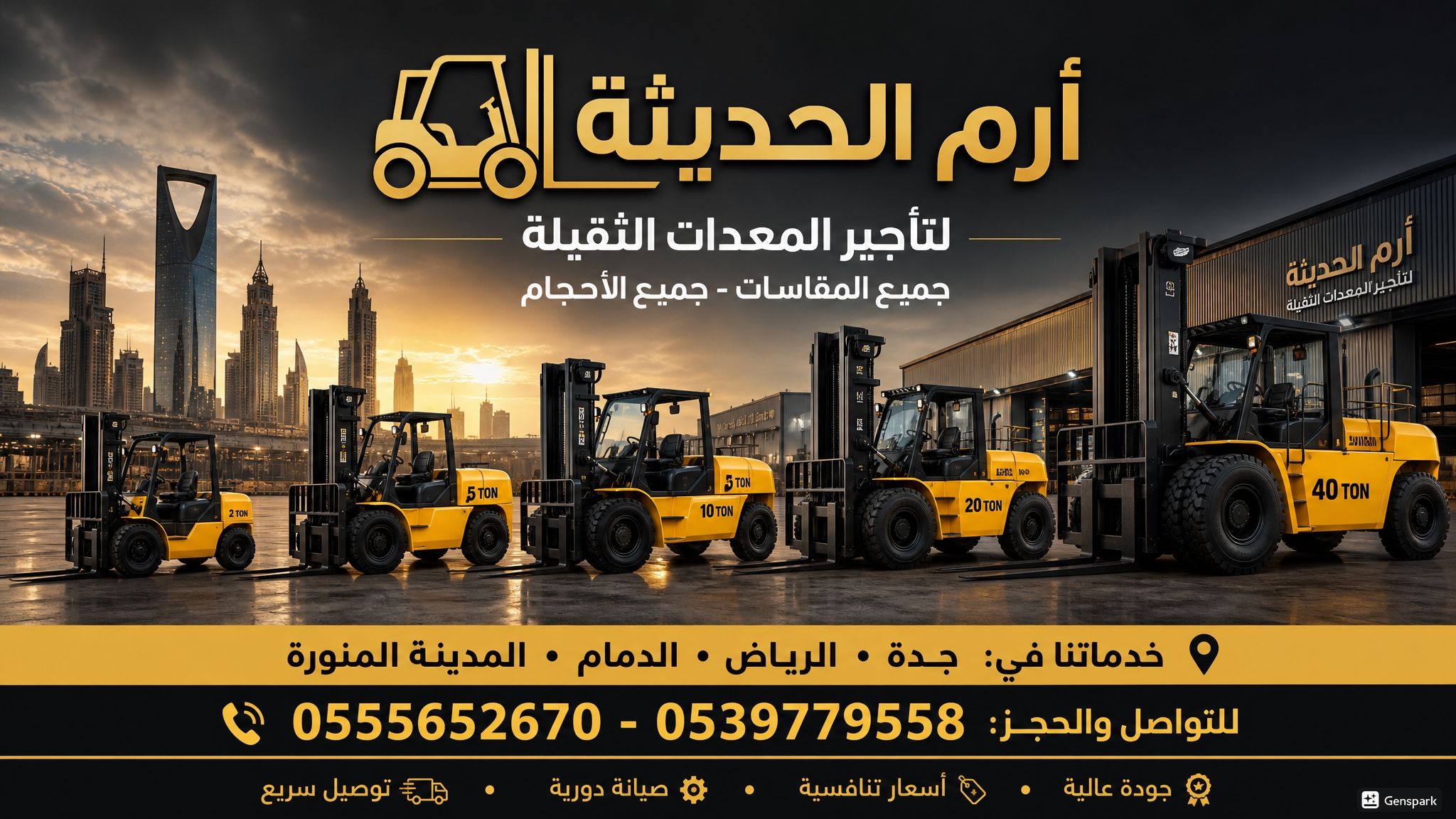ايجار فوركلفت forklift جده والرياض والدمام #ايجار