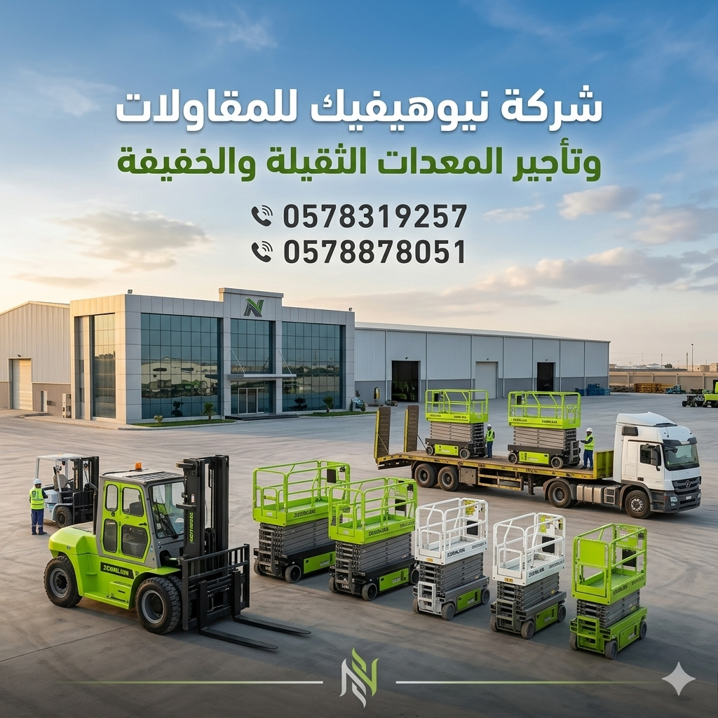 شركة نيوهيفيك للمقاولات وتأجير المعدات الثقيلة وال