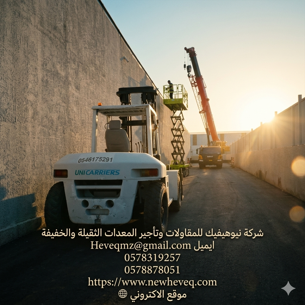 شركة نيوهيفيك للمقاولات وتأجير المعدات الثقيلة وال