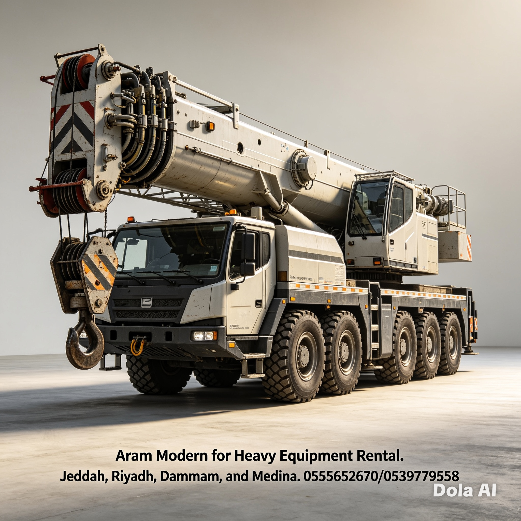 تأجير كرينات بجميع الاحجام والمقاسات 0555652670
