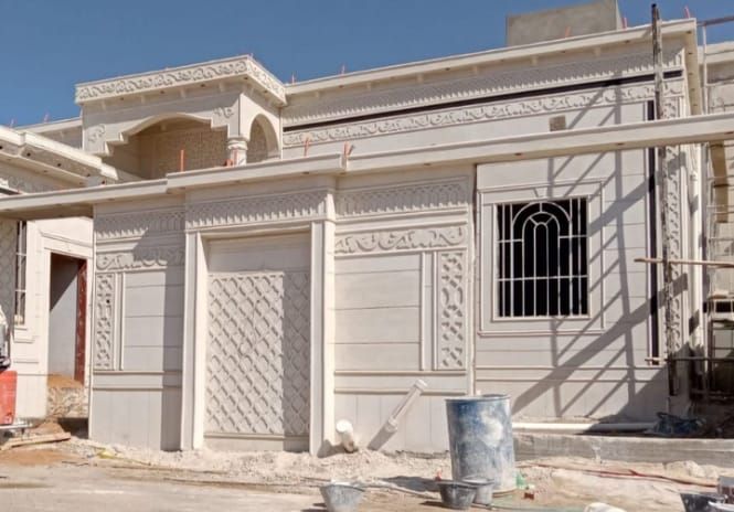 ديكورات خارجية لياسه ملونه بديل الحجر طبيعي