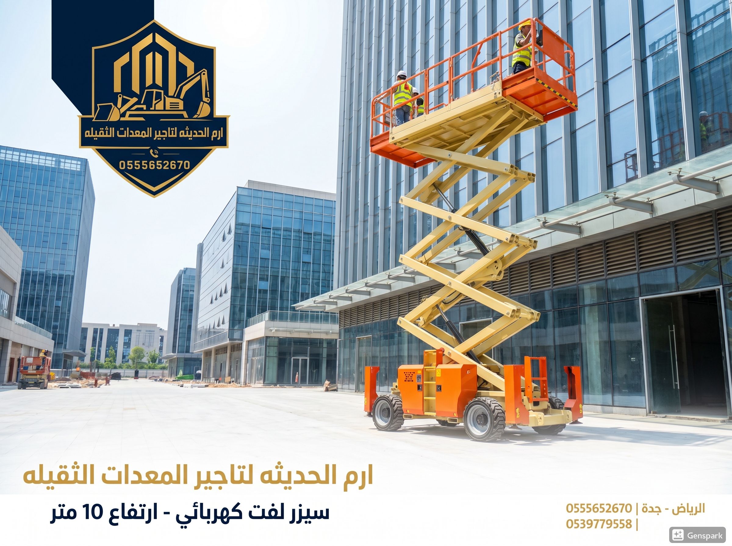 تأجير معدات ثقيلة | كرين | سيزر لفت | مان لفت | فو