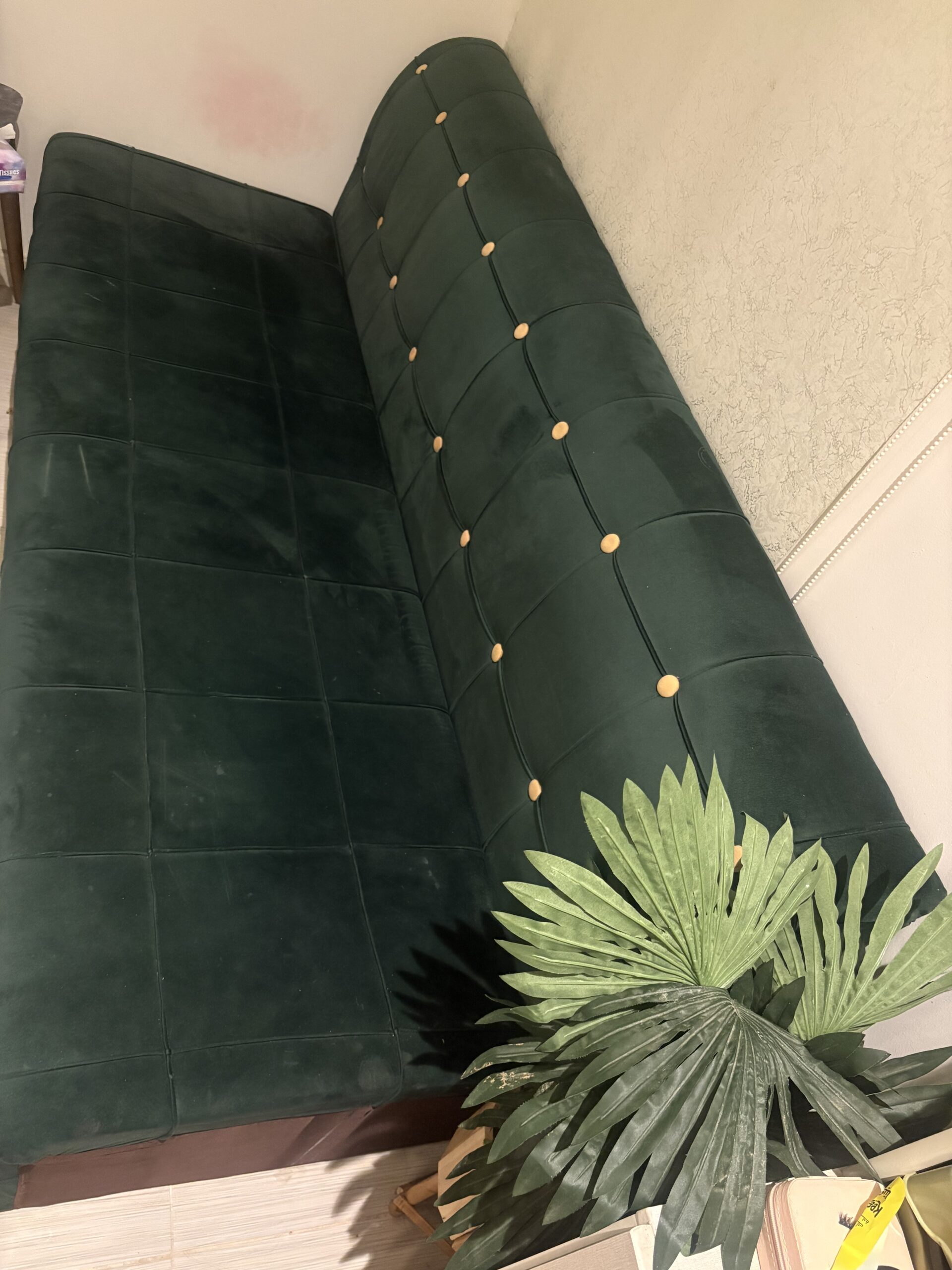 كنبة فردية خضراء