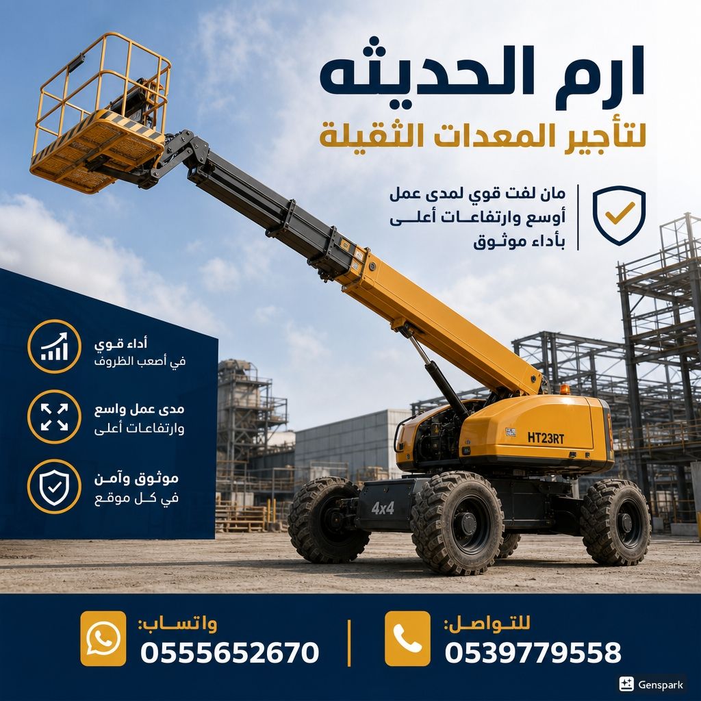 تاجير معدات ثقيله للرفع ومستلزمات البناء فوركلفت،