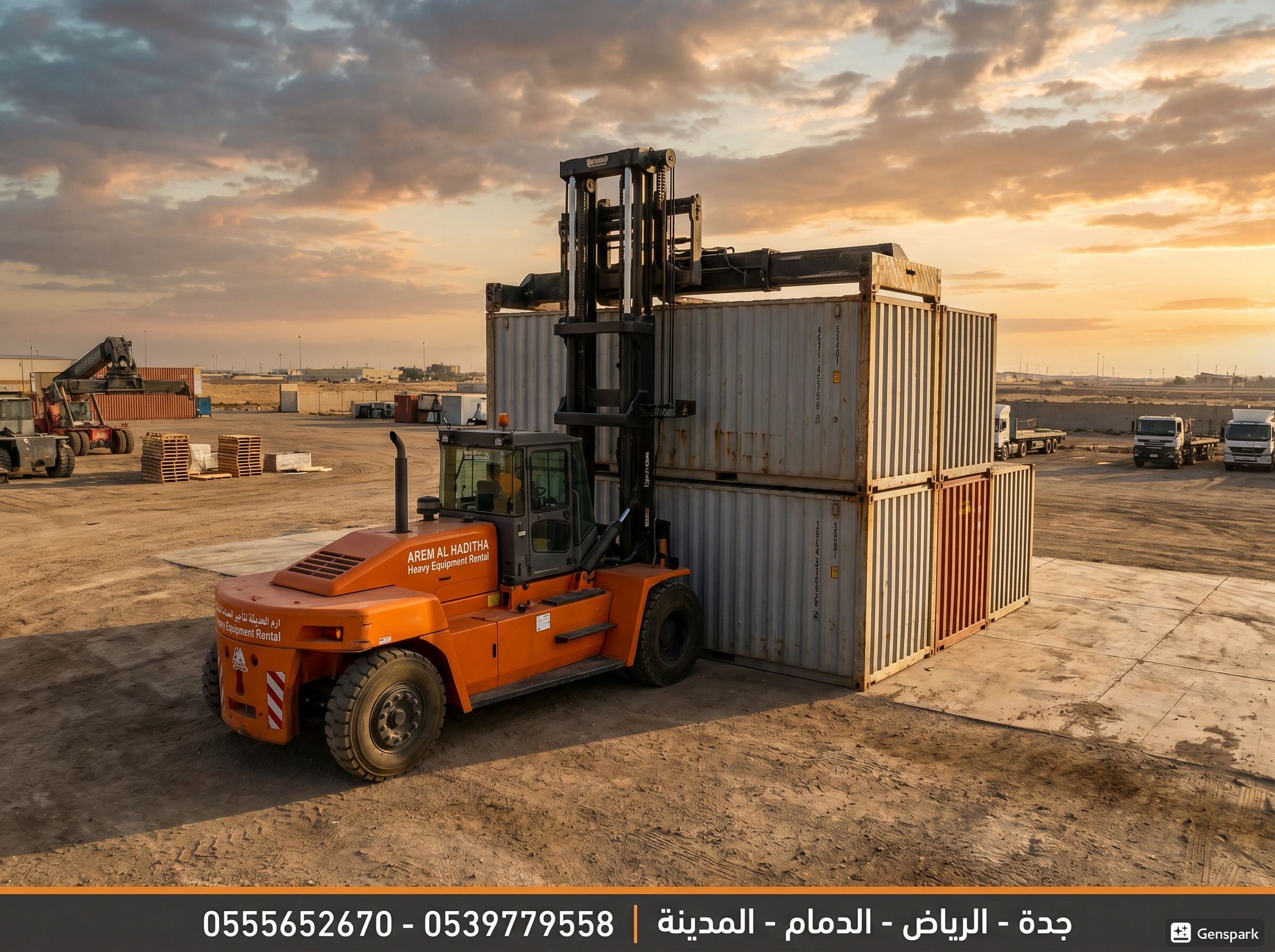 ايجار فوركلفت(رافعه شوكيه) بجميع الاحجام. جده والر