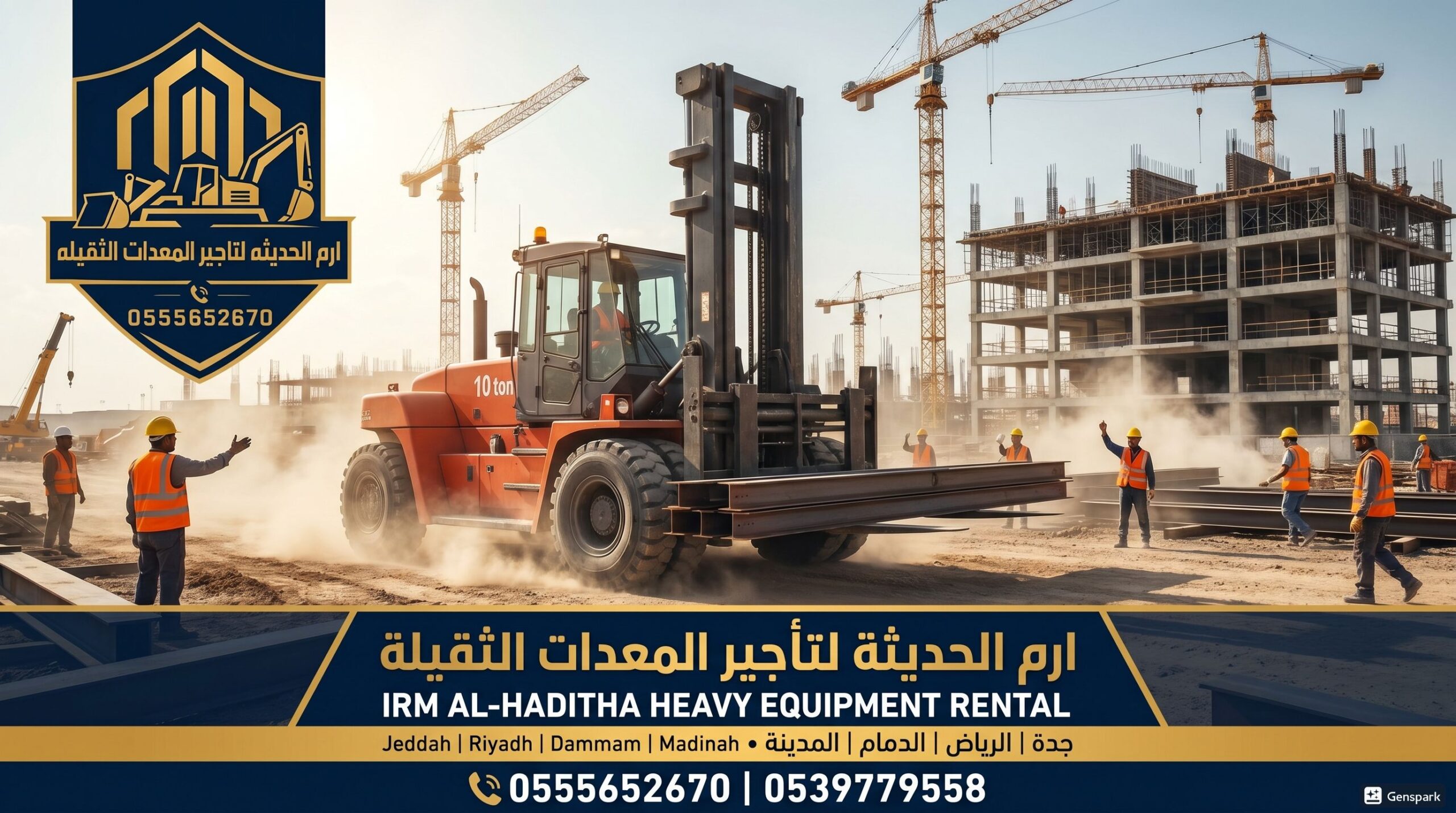 تاجير فوركلفت(رافعات شوكيه) forklift المقاسات في ج