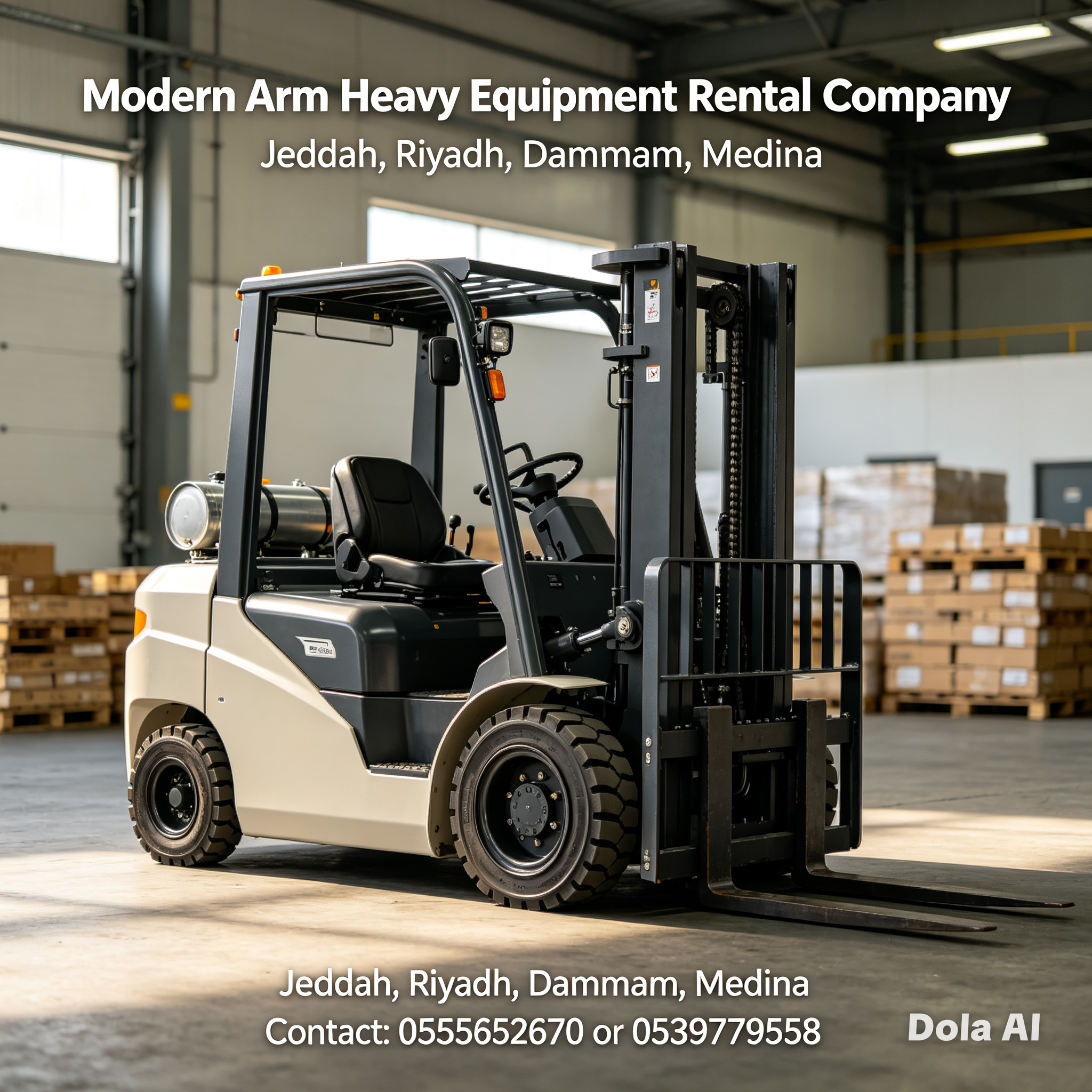 ايجار رافعه شوكيه فوركلفت forklift في جده والدمام