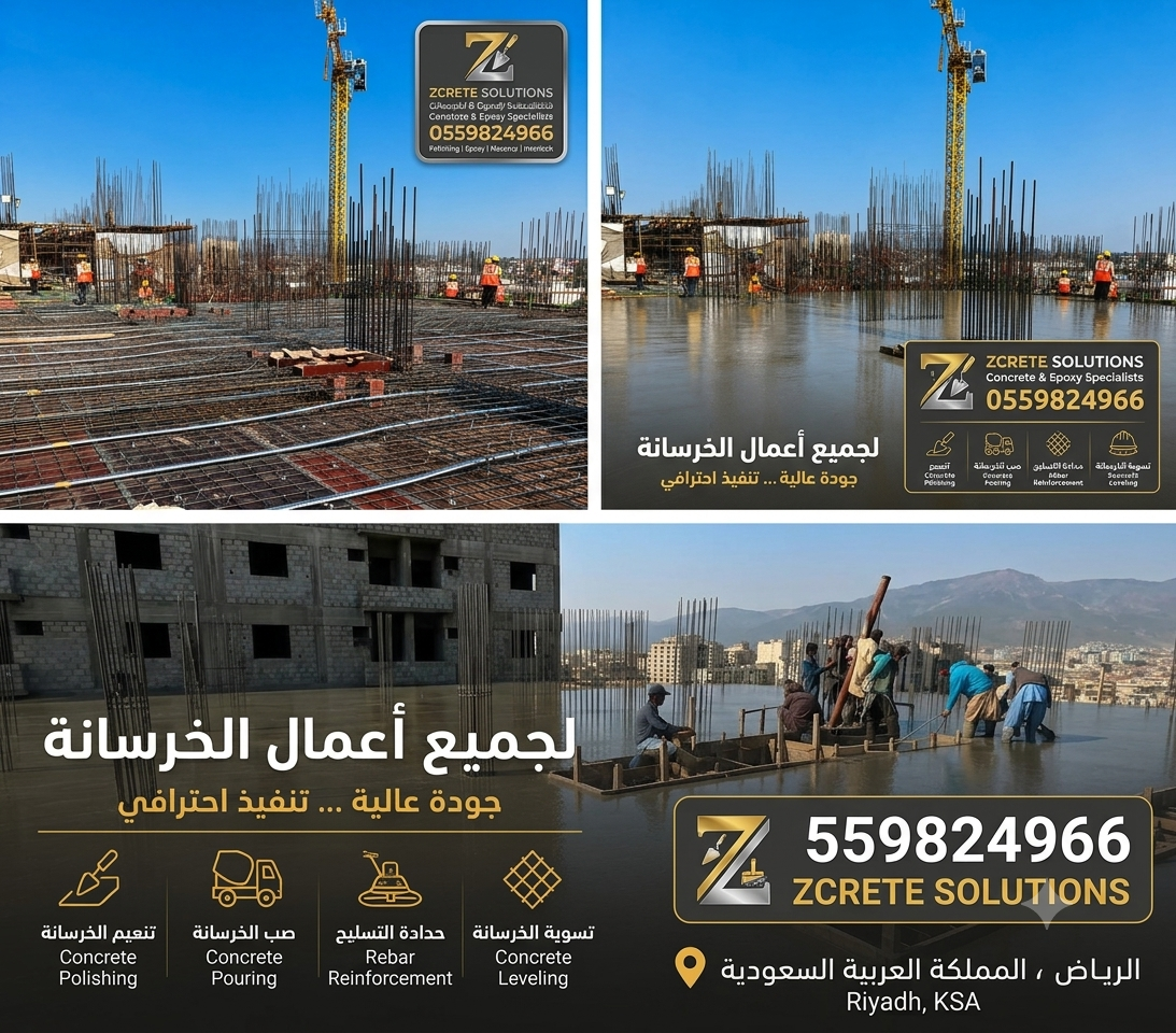 صبة مروحة تنعيم الخرسانة المطبوعة