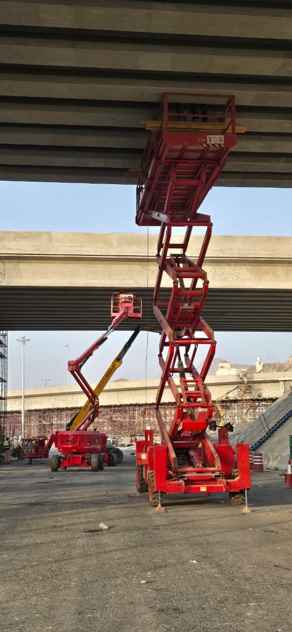 سيزر لفت 12m,6m, 8m للايجار ومان لفت ورافعات شوكيه
