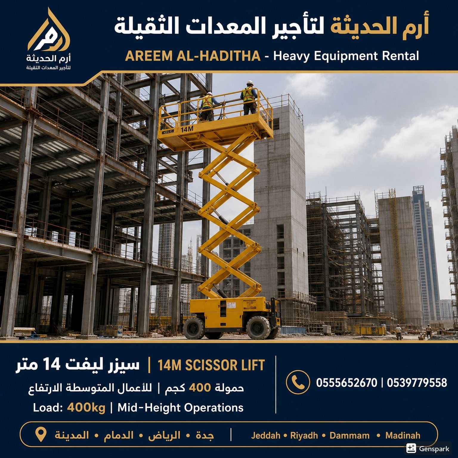 تأجير سيزرلفت | إيجار سيزرلفت | سيزرلفت للايجار |
