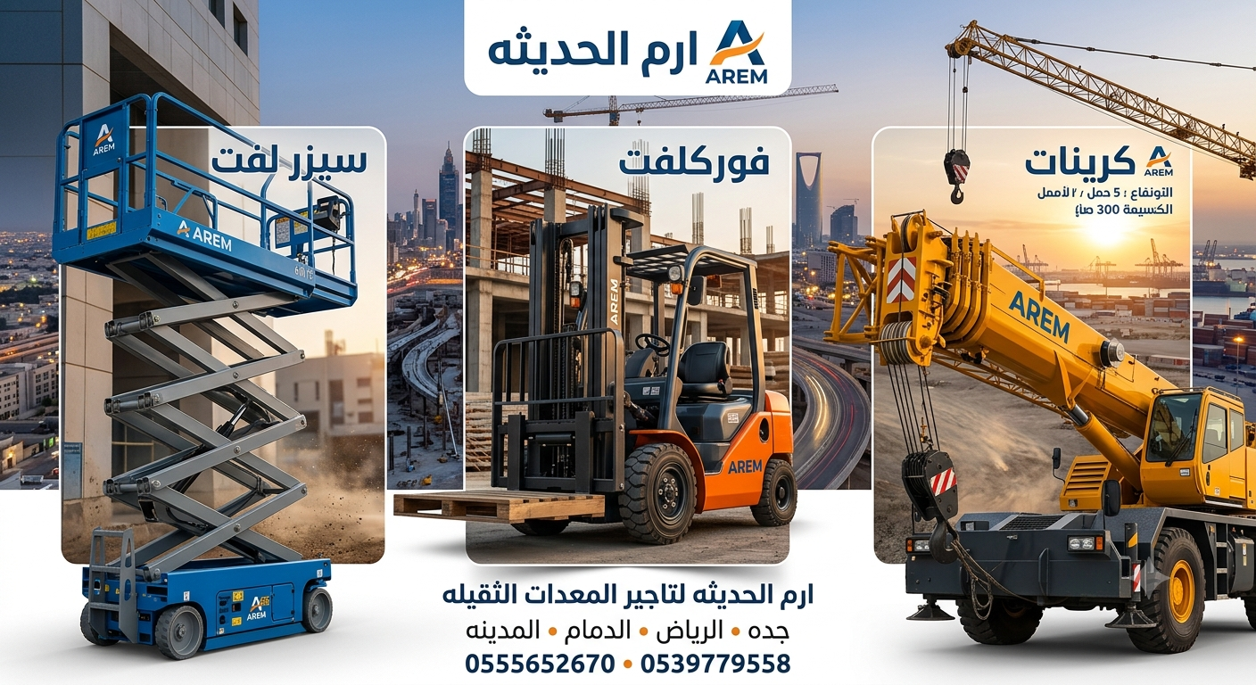تاجير فوركلفت في جده والدمام |رافعات شوكيه