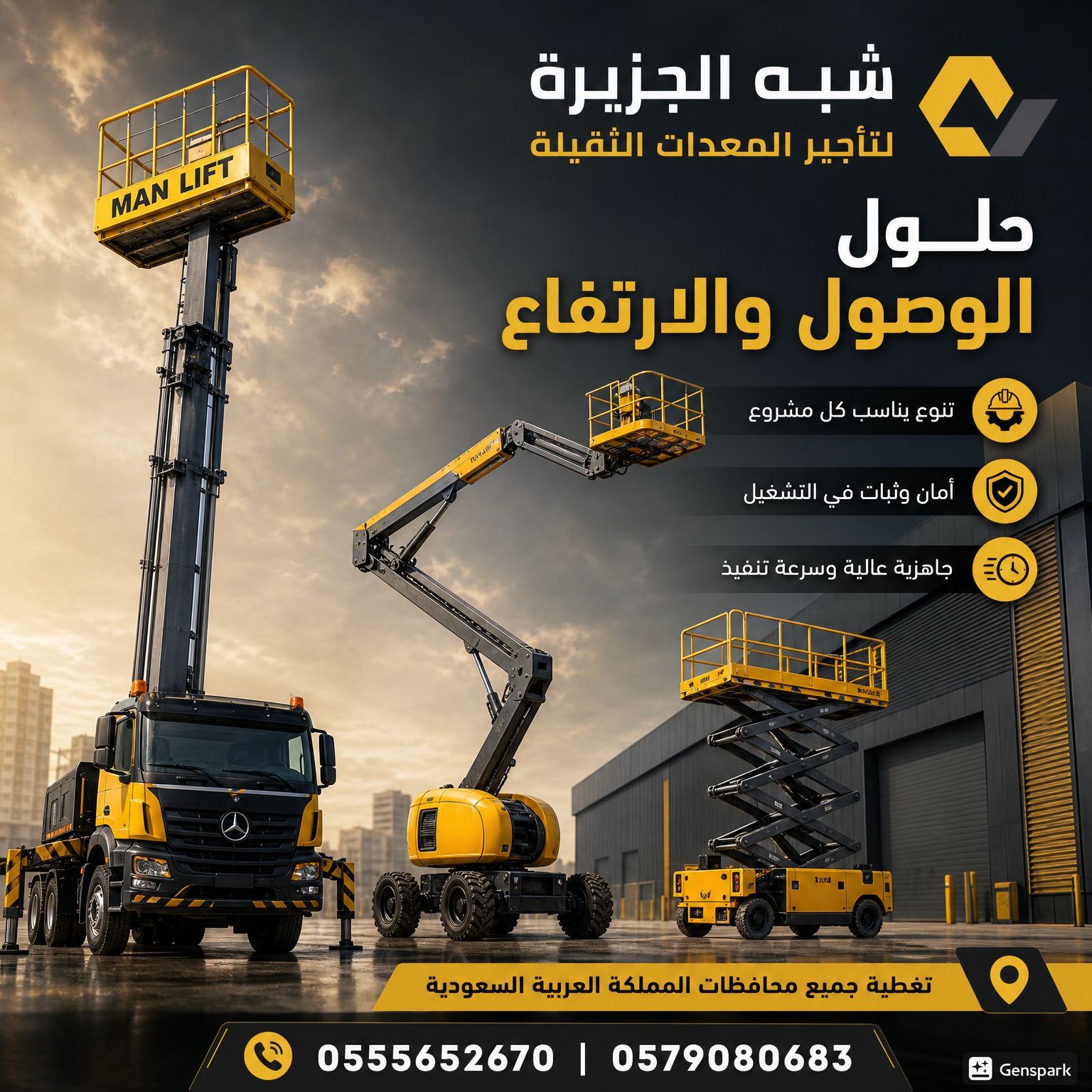 مان لفت للايجار في جده | رافعه تلسكوبيه | رافعه مف