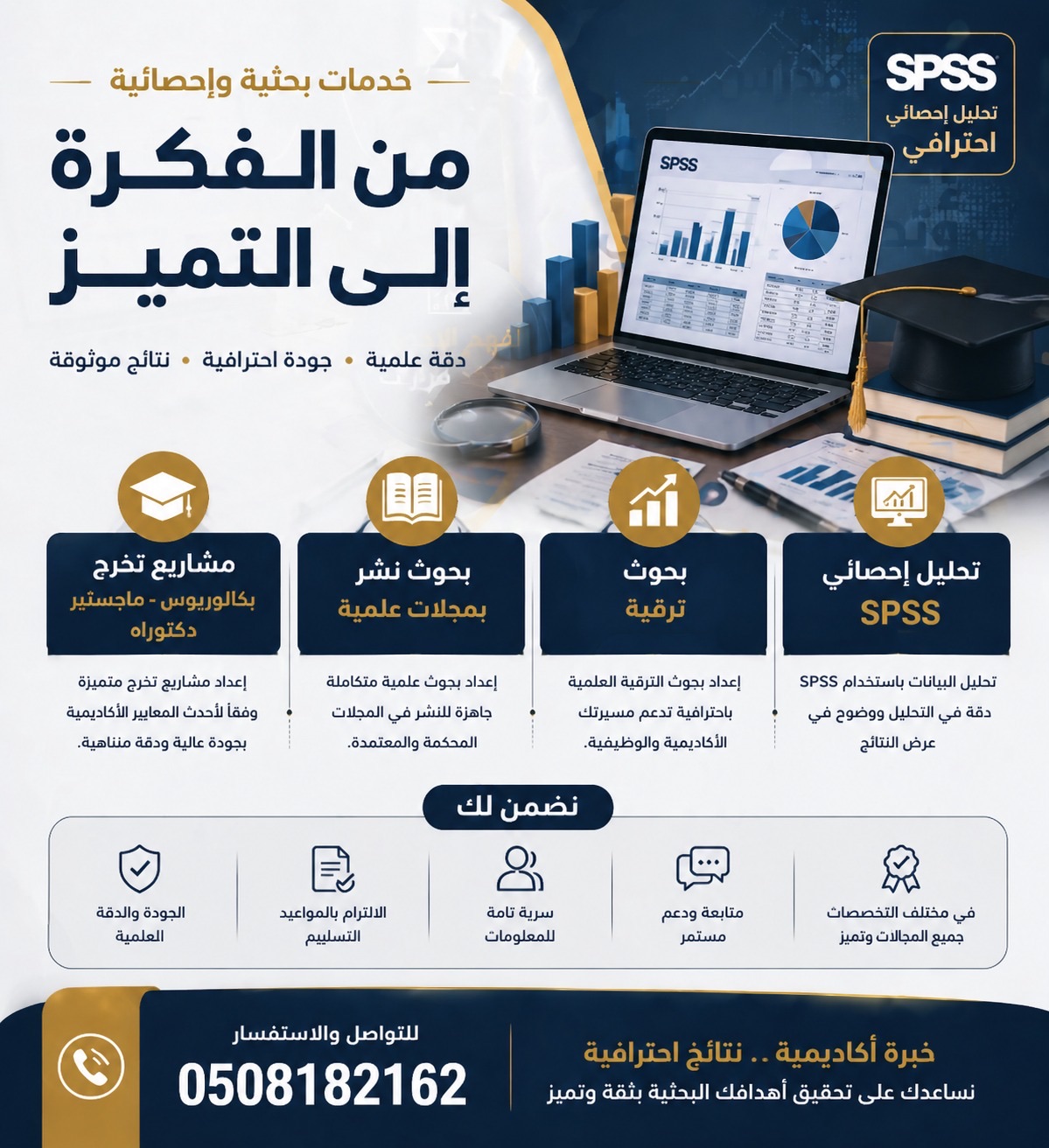 عمل ابحاث ومشاريع تخرج ورسائل