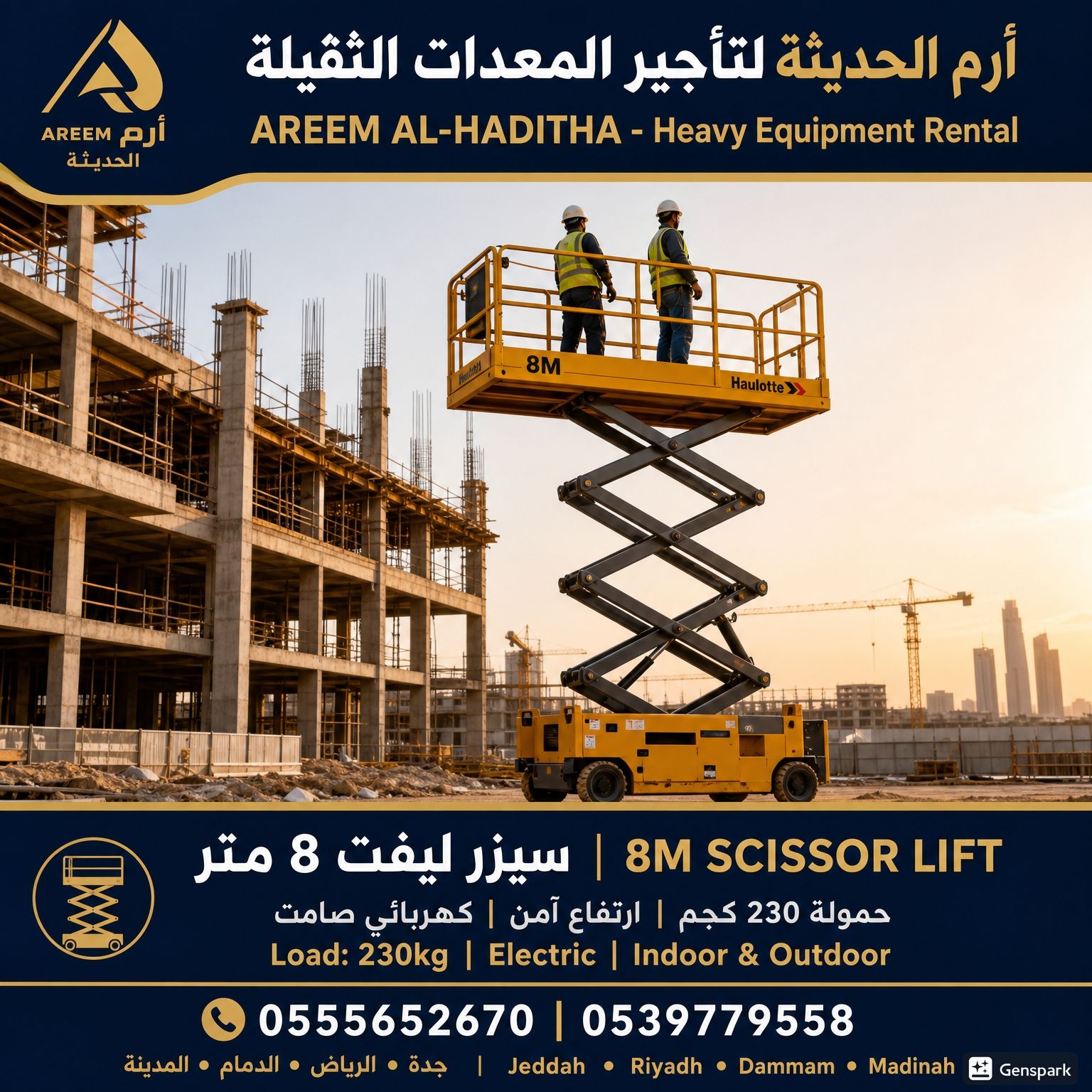 تأجير سيزرلفت | إيجار سيزرلفت | سيزرلفت للايجار |