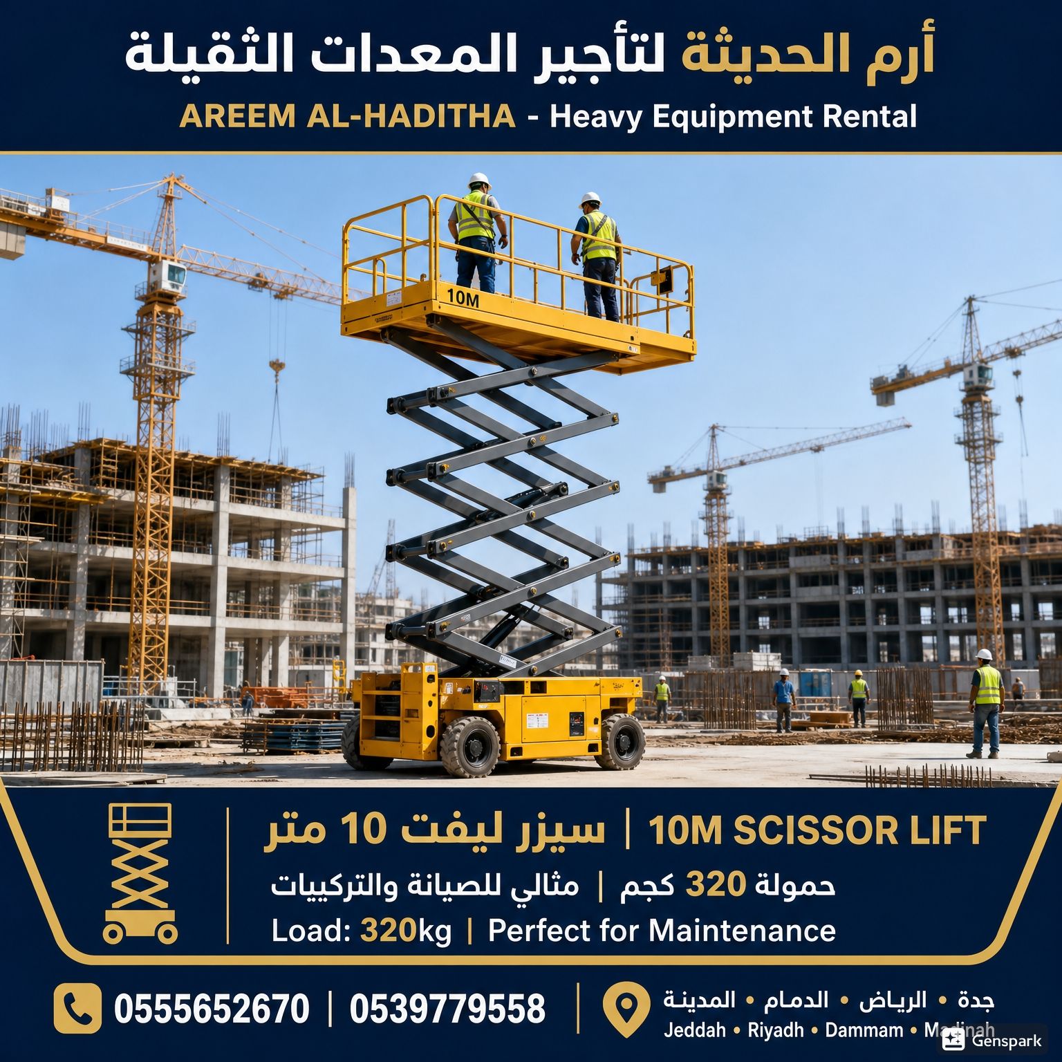 تأجير سيزرلفت | إيجار سيزرلفت | سيزرلفت للايجار |