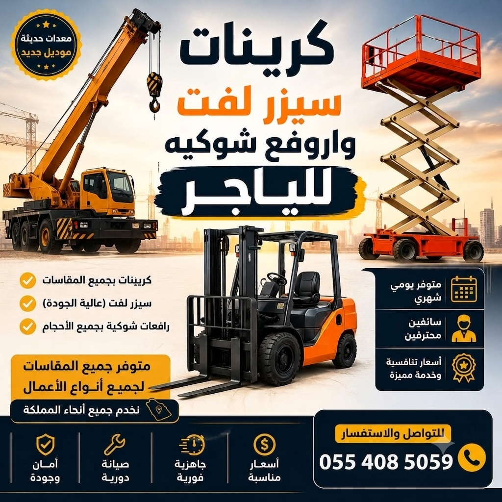 سيزر لفت ومان لفت للإيجار