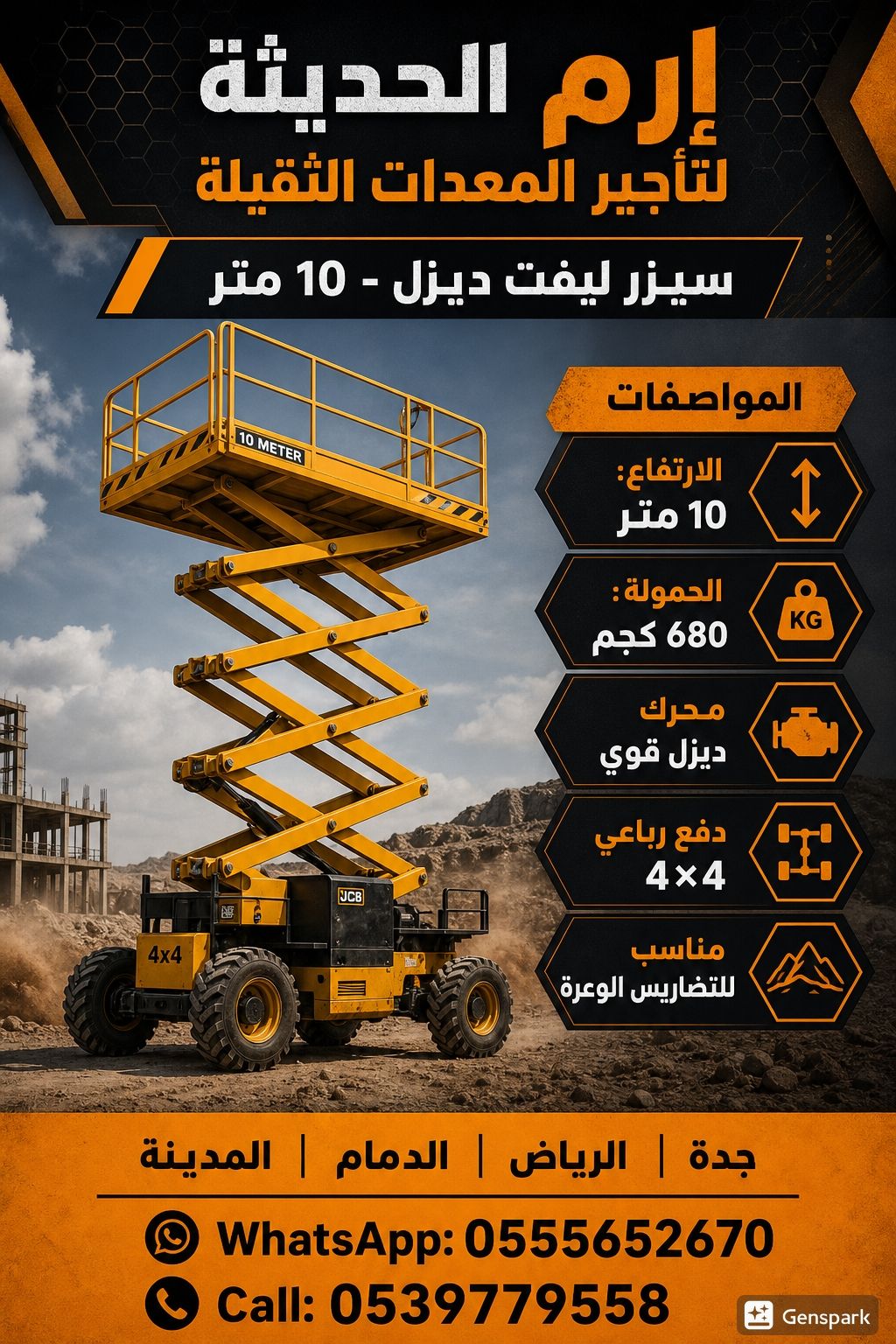 تاجير سيزرلفت كهرباء وديزل في جده