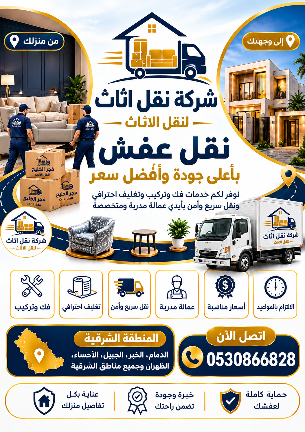 شركة نقل عفش واثاث منزلي ومكتبي فك وتركيب وتغليف ج