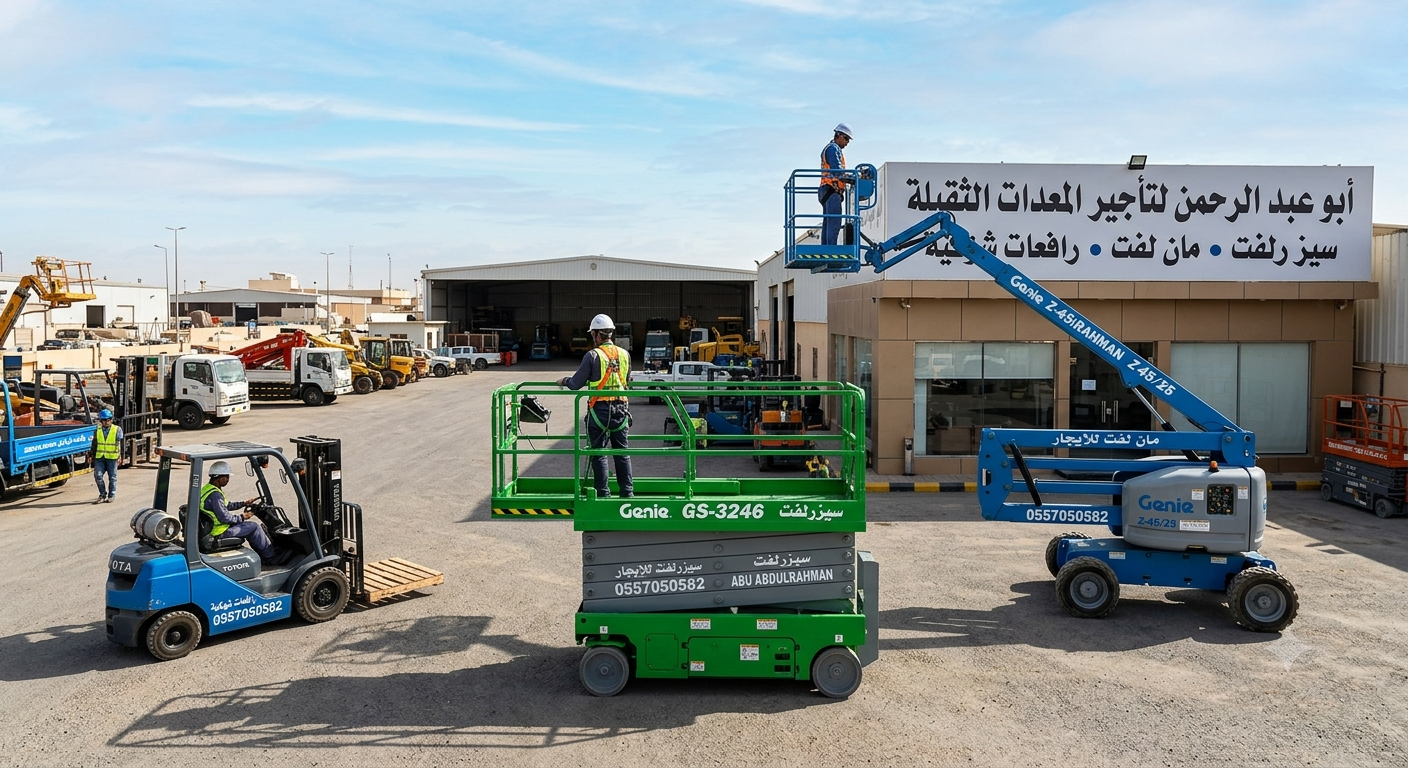 سيزرلفت مان لفت رافعات شوكية للايجار