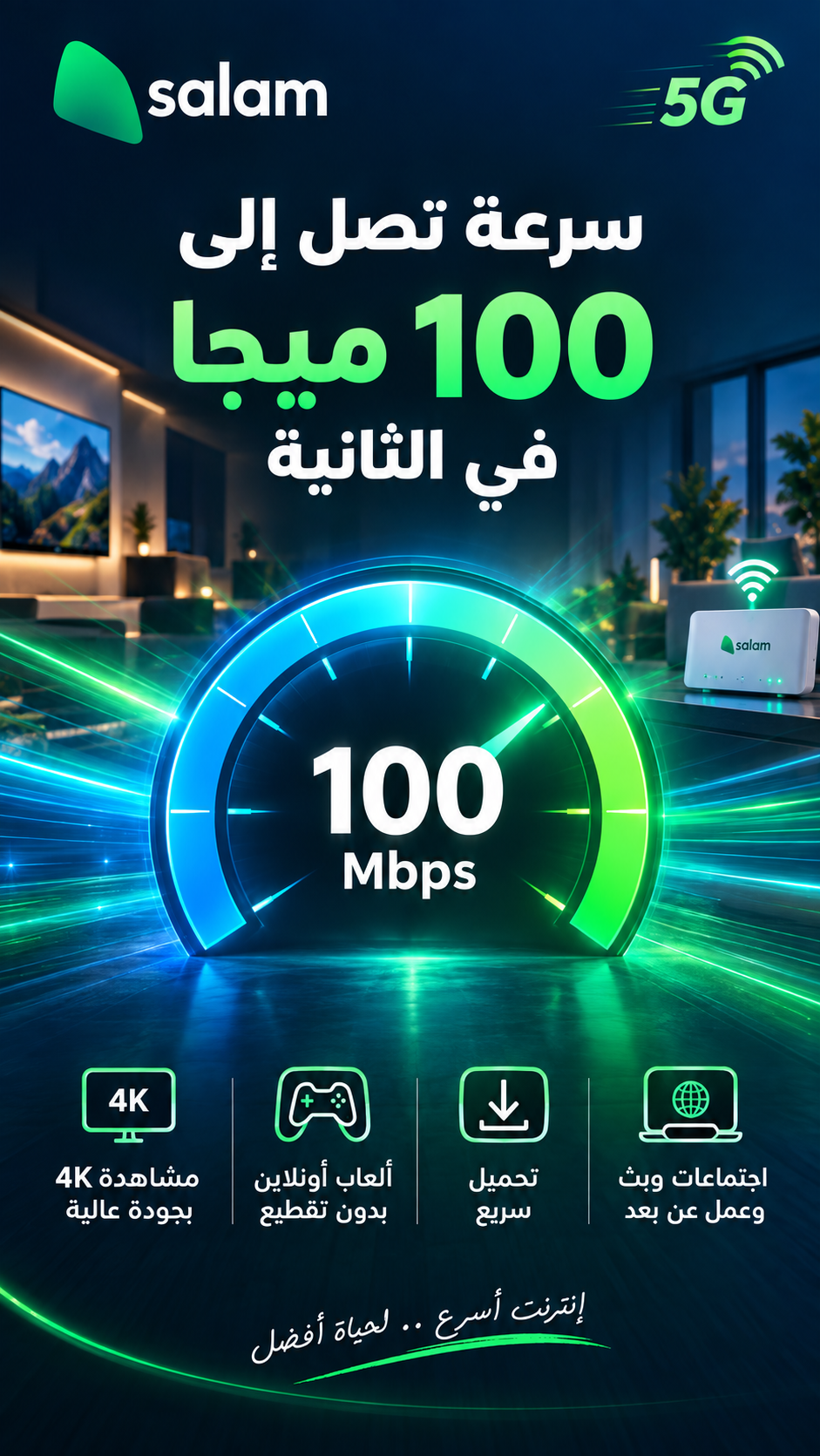 نت مفتوح بلا حدود بأرخص سعر وأفضل شبكة في المملكة
