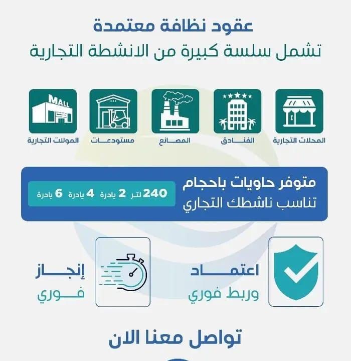 عقود نظافة معتمده بلدي منصه مدينتي