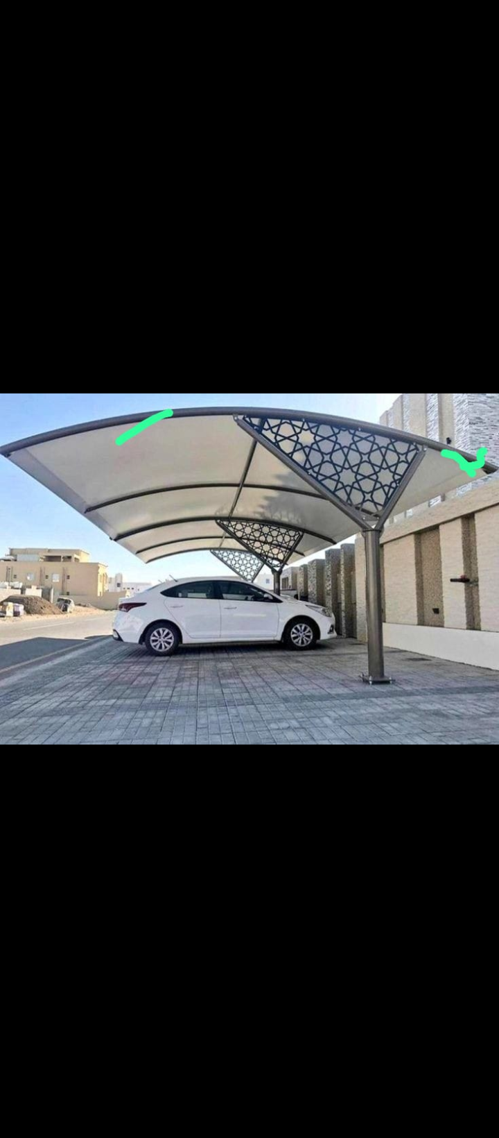 مظلات سواتر وسندويش بنل ترميم وتشظيب جده