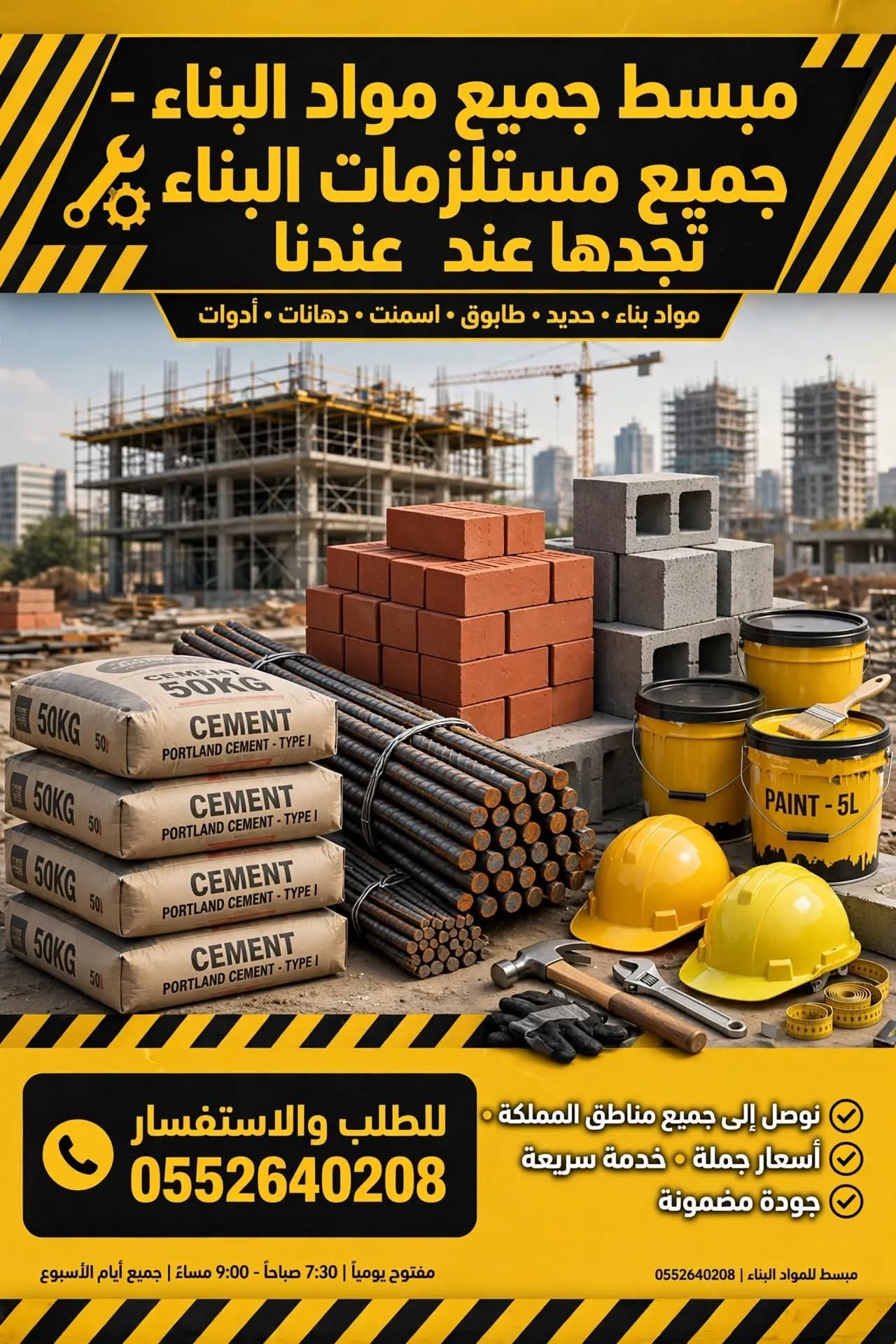 مبسط جميع مواد البناء